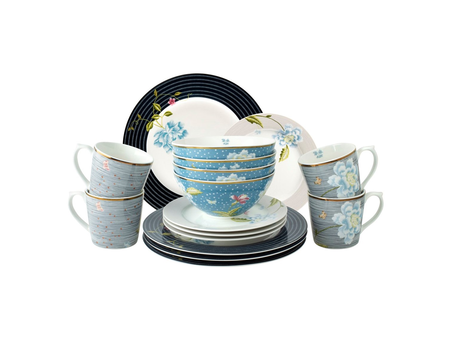 Сервіз з 16 предметів Heritage Giftset 16 pcs Midnight/Blue